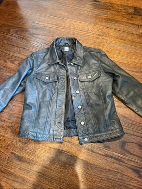 Classic Women's Black Leather Jacket